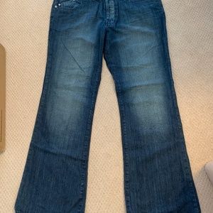 Neiman Marcus mens embroidered jeans